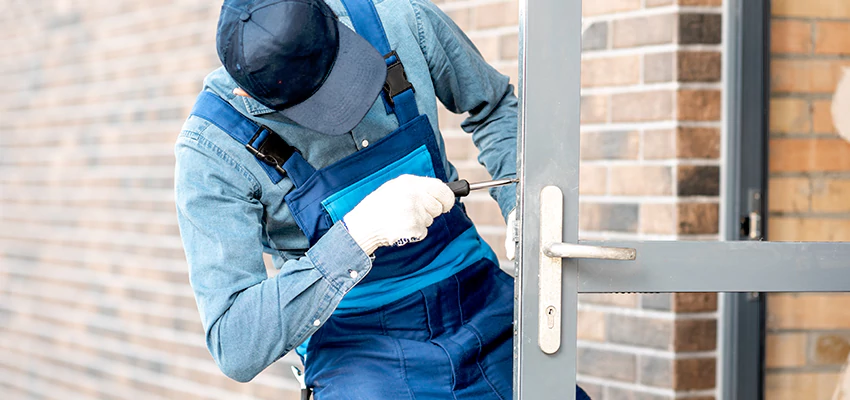 Pivot Storefront Door Locks Installation in Danville, Illinois